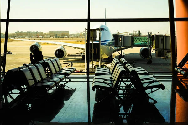 Imagen Terminal Del Aeropuerto Internacional Beijing — Foto de Stock