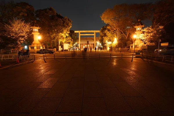 今夜的靖国神社 — 图库照片