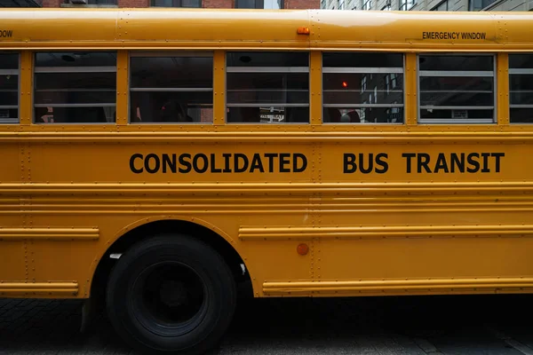 New Yorker Schulbus — Stockfoto