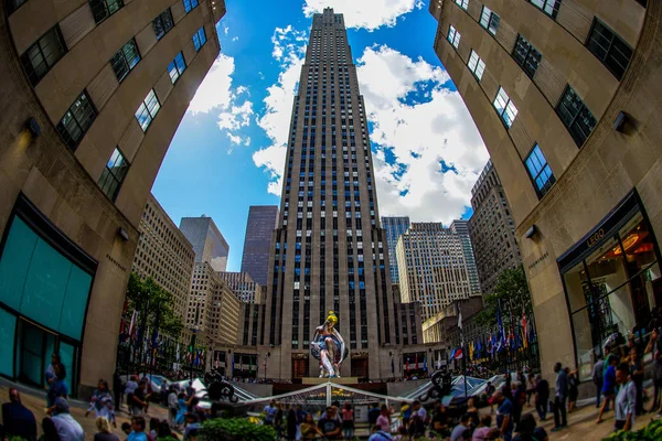 Rockefeller Center Kép New York — Stock Fotó