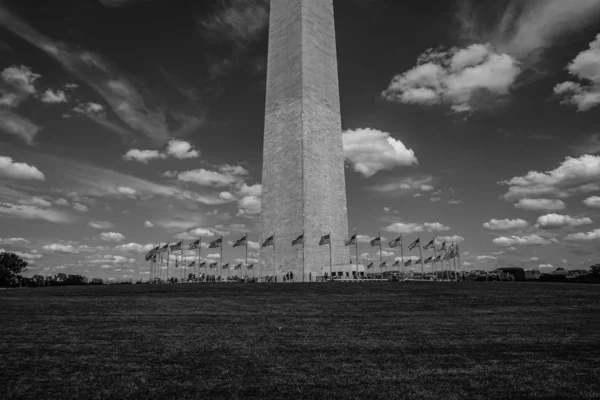 Washington Monument Görüntü Monokromu Washington — Stok fotoğraf