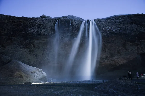 Seljalandsfoss Des Wasserfalls Island — Stockfoto