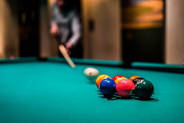 bilardoya yakın çekim, seçici odaklanma