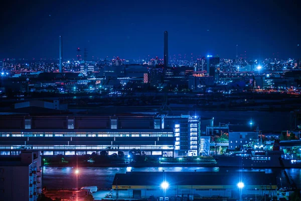 从东京奥代巴看到的东京夜景 — 图库照片