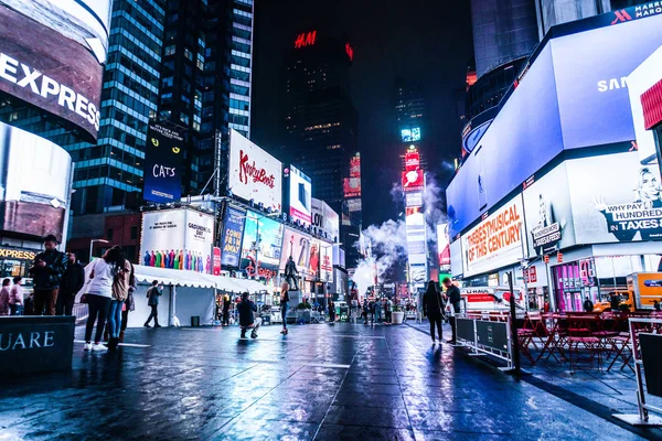 Widok Nocny New York Times Square Timessquare — Zdjęcie stockowe