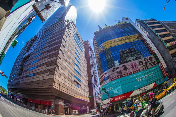 Taiwan Taipei Stad Och Blå Himmel — Stockfoto