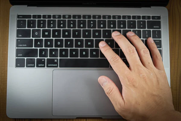 Tastatur Bild Von Stilvollen Laptop — Stockfoto