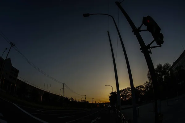 Evening Utility Pole — Stock Photo, Image