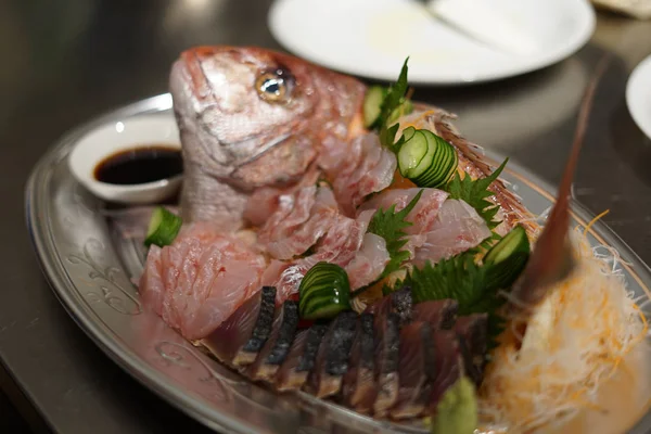 Sashimi Van Het Beeld Van Zeebrasem — Stockfoto