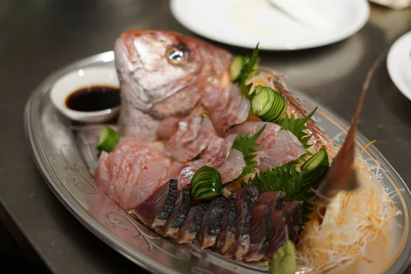 Sashimi Van Het Beeld Van Zeebrasem — Stockfoto