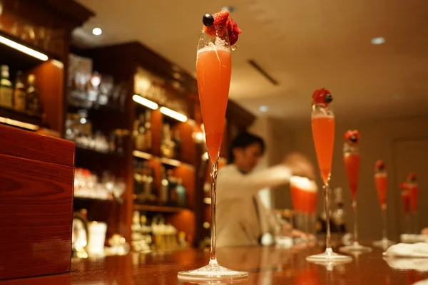 Cocktail Fragole Immagine — Foto Stock