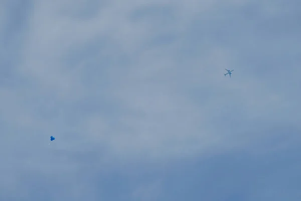 Blue Sky Balloons Yokohama Minato Mirai — Stock Photo, Image