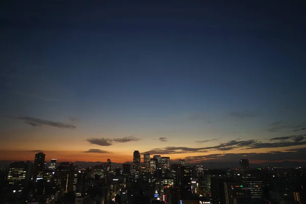 Ηλιοβασίλεμα Από Παρατηρητήριο Του Nagoya Tower — Φωτογραφία Αρχείου