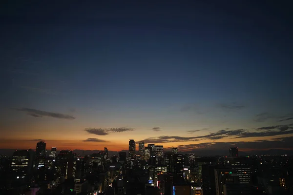 Nagoya Kulesi Nin Gözlemevinden Gün Batımı — Stok fotoğraf