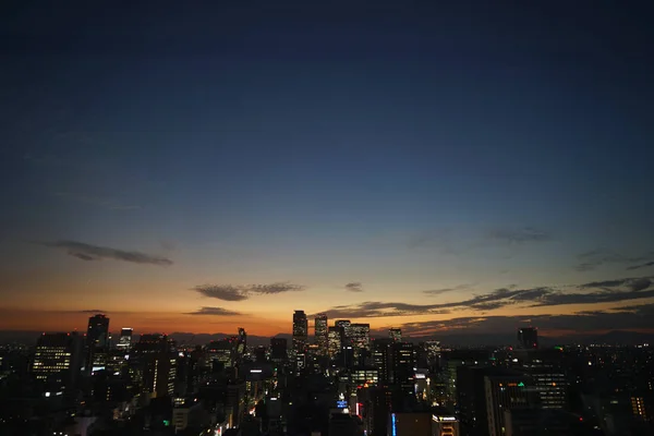 Solnedgång Från Observatoriet Nagoya Tower — Stockfoto