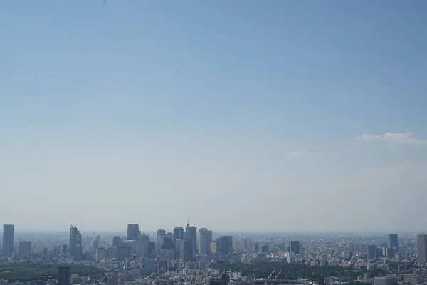 Tokio Del Paisaje Ciudad Cielo Azul —  Fotos de Stock