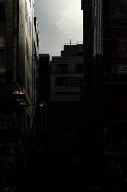 Akihabara şehir manzarası, seçici odaklanma