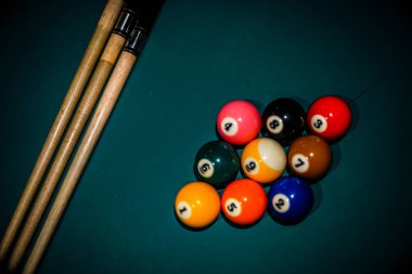 bilardoya yakın çekim, seçici odaklanma