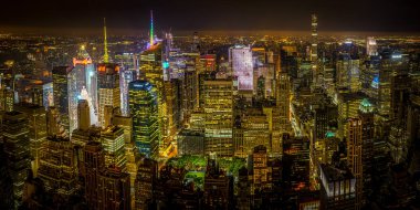 New York Manhattan gece manzarası