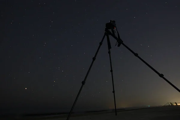 Cámara Para Fotografiar Cielo Estrellado — Foto de Stock