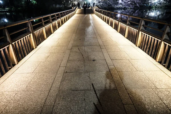 Beleuchtet Lichtbrücke — Stockfoto
