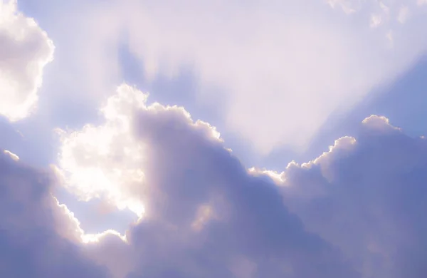 Image Bathed Light Gap Cloud — Stock Photo, Image