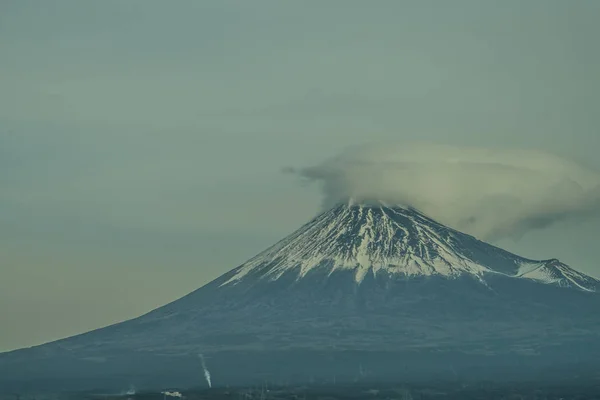 Skorsten Från Fuji Och Fabrik — Stockfoto