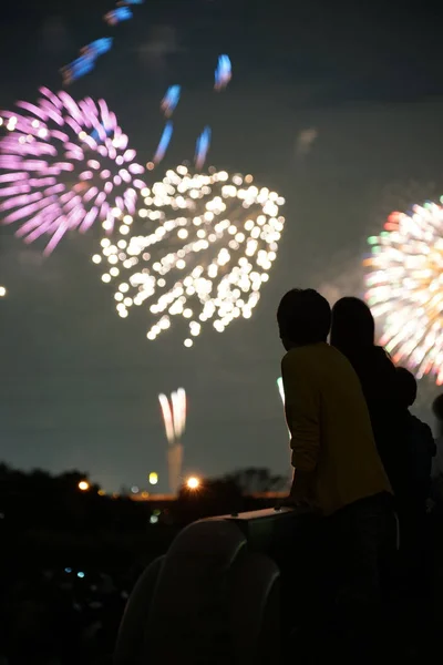 Fogos Artifício Rio Tama 2018 — Fotografia de Stock