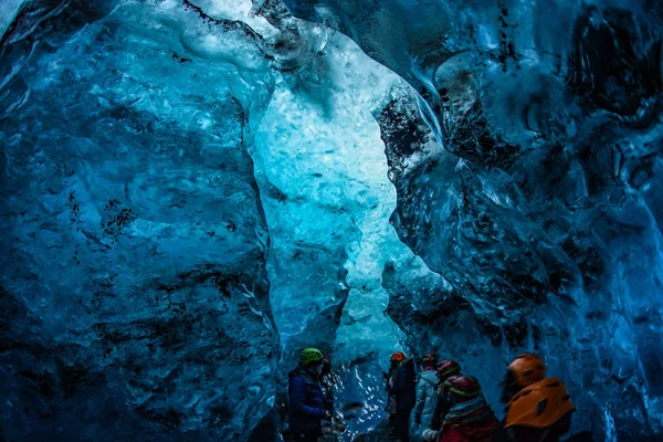 Grotte Glace Islande Vatnajokull — Photo