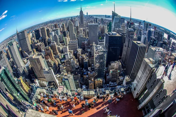 Vista Rockefeller Center Top Rock — Fotografia de Stock