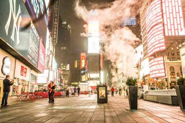 Night View New York Times Square Timessquare — Stock Photo, Image