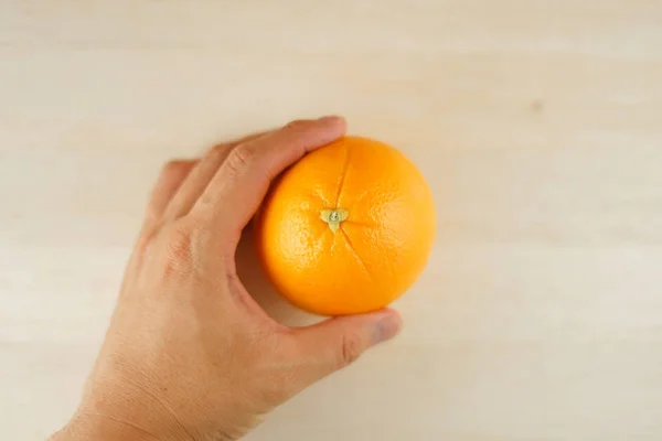 Orange Image Placed Table — Stock Photo, Image