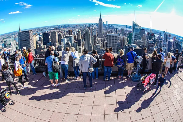 Vista Rockefeller Center Top Rock — Fotografia de Stock