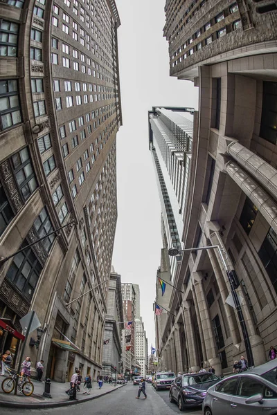 Straßen Der New Yorker Wall Street — Stockfoto