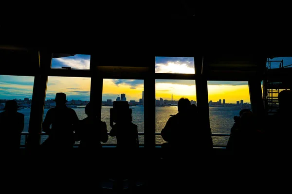 People Views Yokohama Sky Walk — Stock Photo, Image