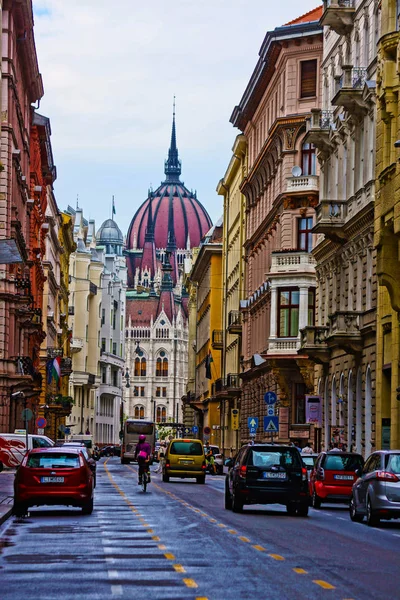 Straßen Von Budapest Ungarn — Stockfoto