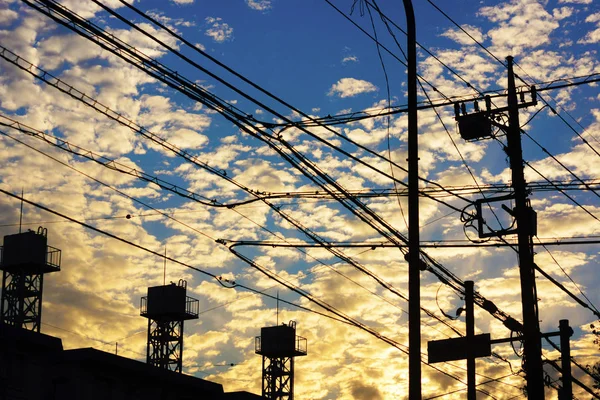 Draad Zonsondergang — Stockfoto