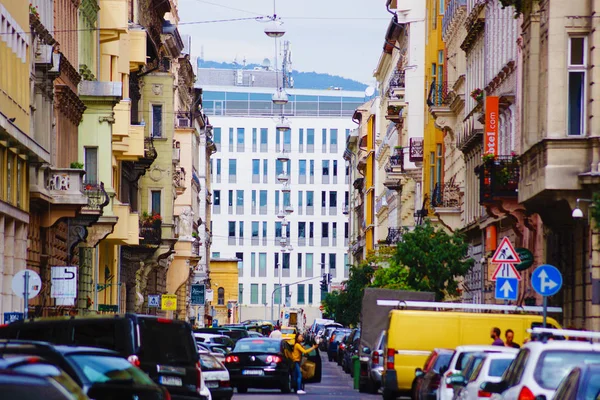 Straßen Von Budapest Ungarn — Stockfoto