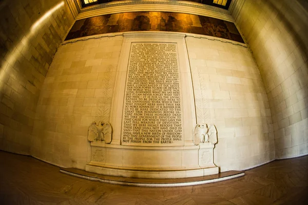 Mural Del Lincoln Memorial Lincoln Memorial — Foto de Stock