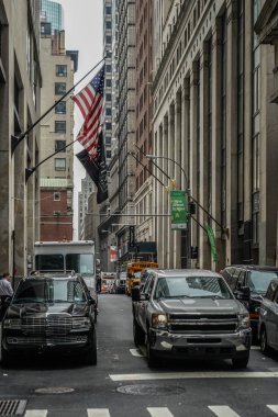 New York Wall Street ve Stars and Stripes
