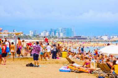 Barceloneta Plajı (İspanya Barselona)