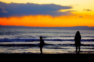 Kış denizinin ikisi