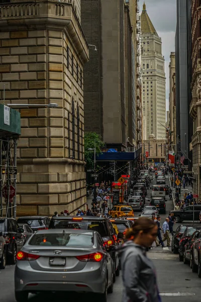 纽约华尔街的街道 — 图库照片