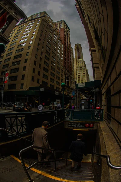 Straten Van New York Wall Street — Stockfoto