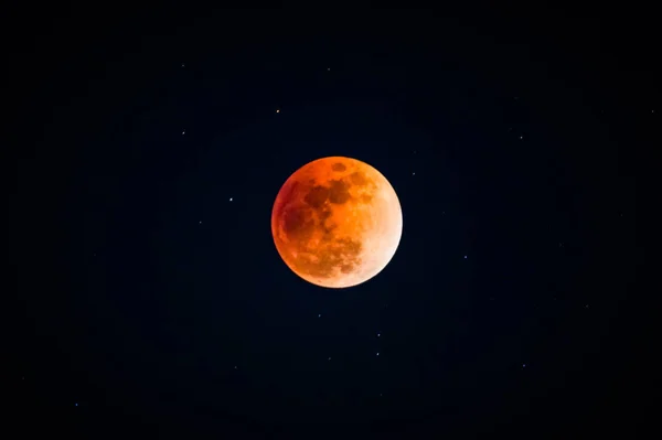 Eclissi Lunare Totale Dell Immagine — Foto Stock