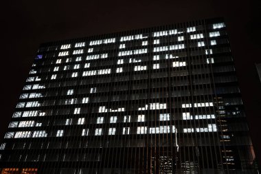 Noel ofis binaları parlıyor
