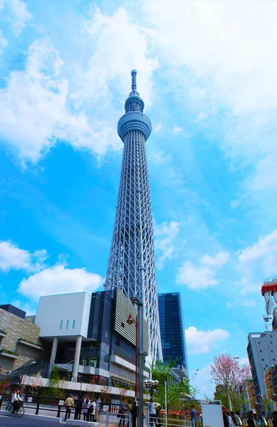 Tokyo Sky Tree Szép Idő — Stock Fotó