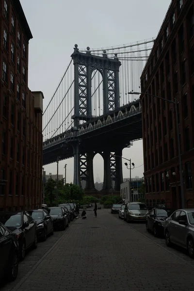 Manhattan Bridge Estados Unidos Brooklyn — Foto de Stock