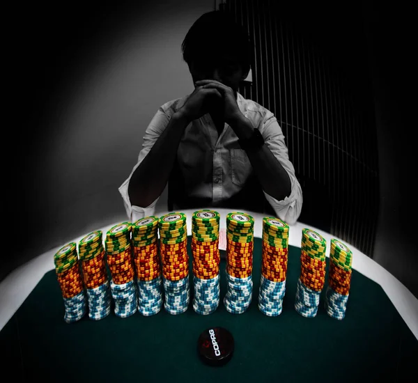 Texas Holdem Poker Adversaires Image — Photo