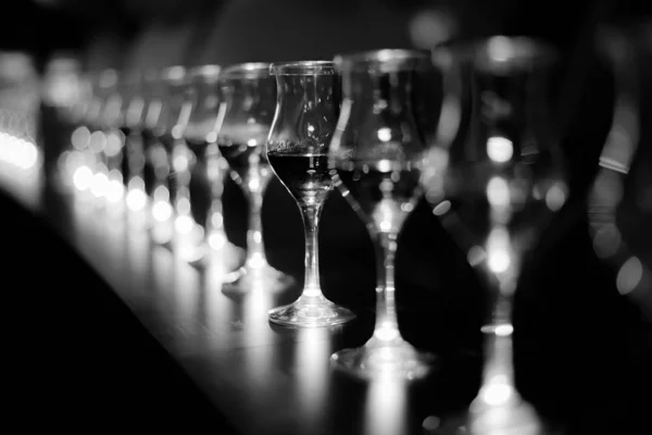 Imagem Vidro Vinho Elegante — Fotografia de Stock